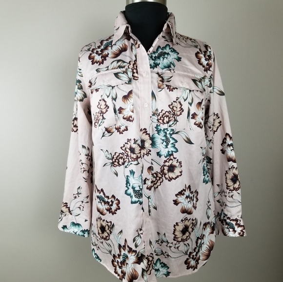 Lauren Ralph Lauren Tops - Lauren by Ralph Lauren Pink Floral Top: 1x